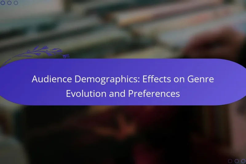 Audience Demographics: Effects on Genre Evolution and Preferences