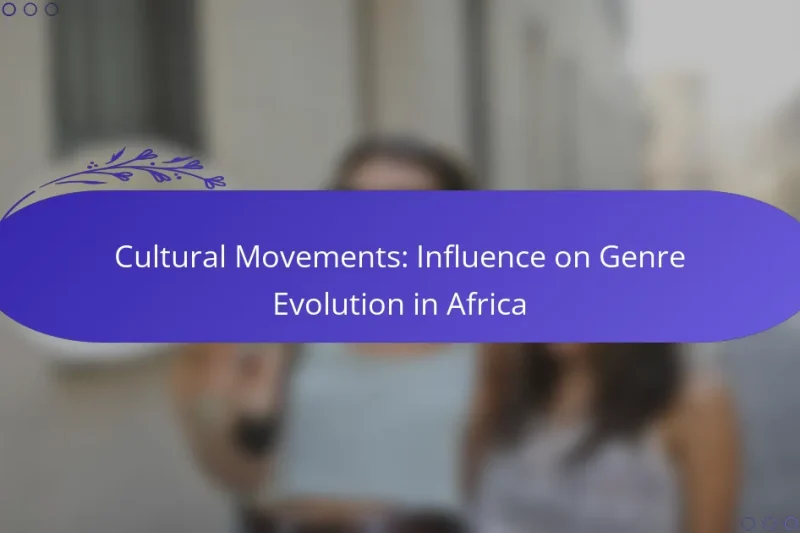 Cultural Movements: Influence on Genre Evolution in Africa