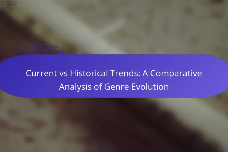 Current vs Historical Trends: A Comparative Analysis of Genre Evolution