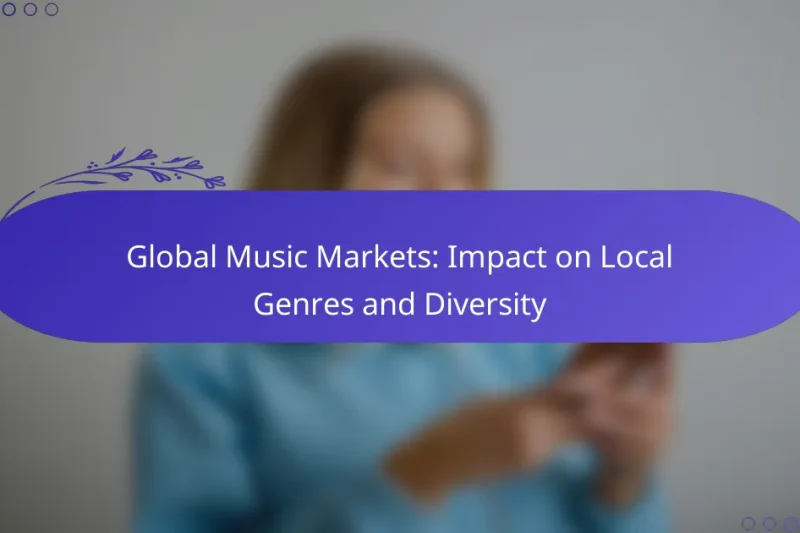 Global Music Markets: Impact on Local Genres and Diversity