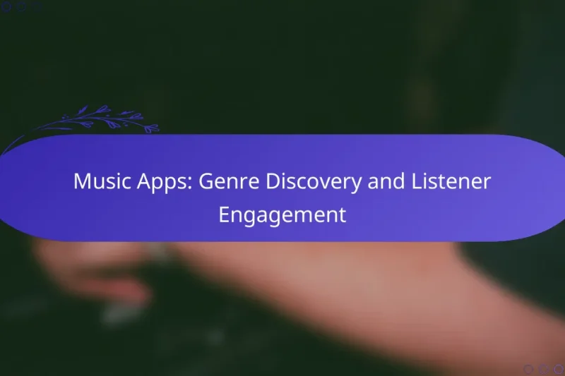 Music Apps: Genre Discovery and Listener Engagement