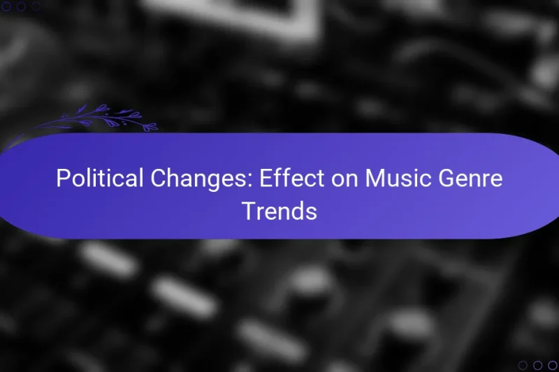 Political Changes: Effect on Music Genre Trends