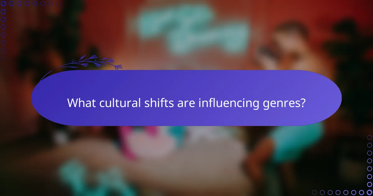 What cultural shifts are influencing genres?