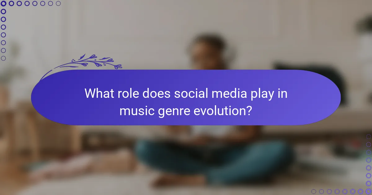 What role does social media play in music genre evolution?